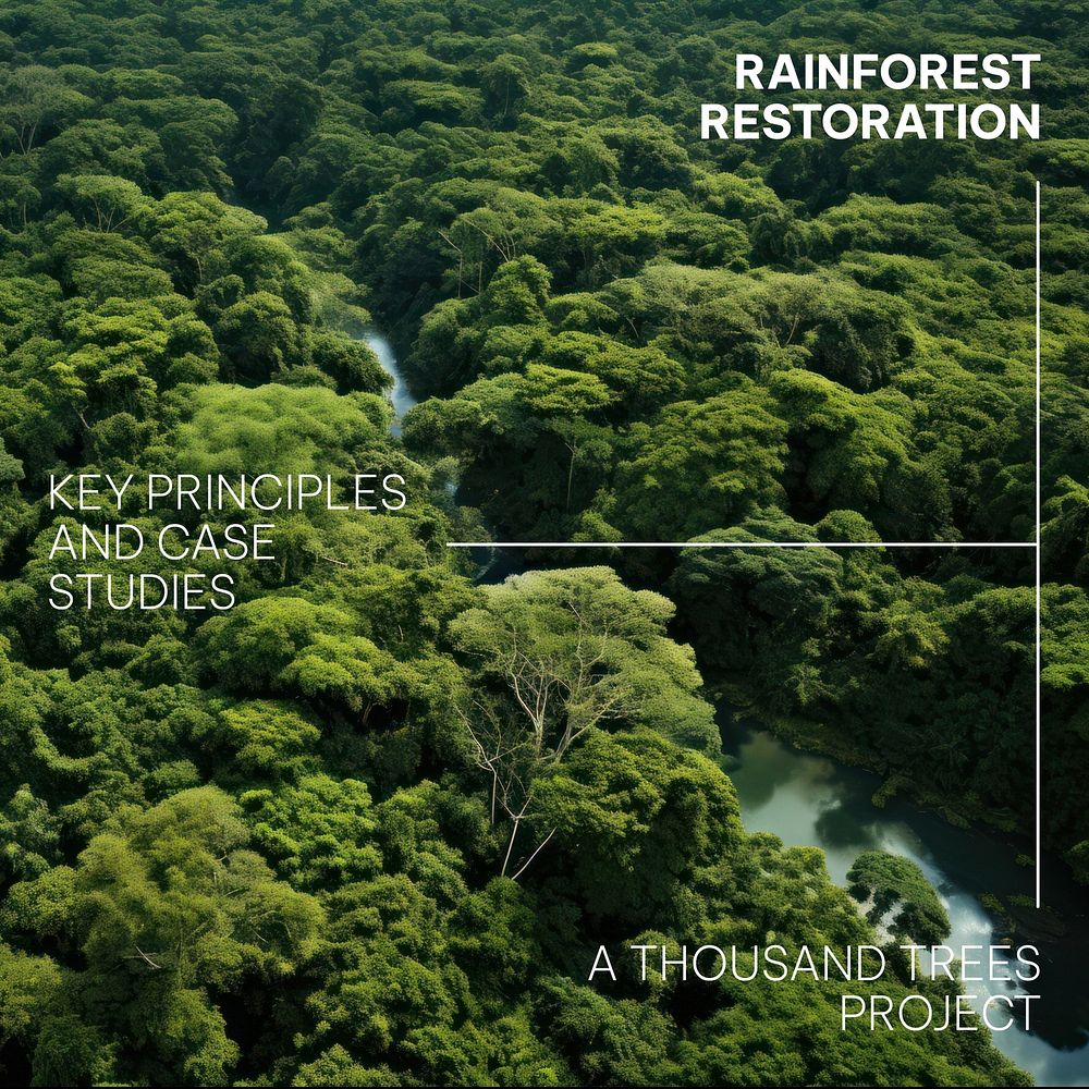 Rainforest restoration Instagram post template