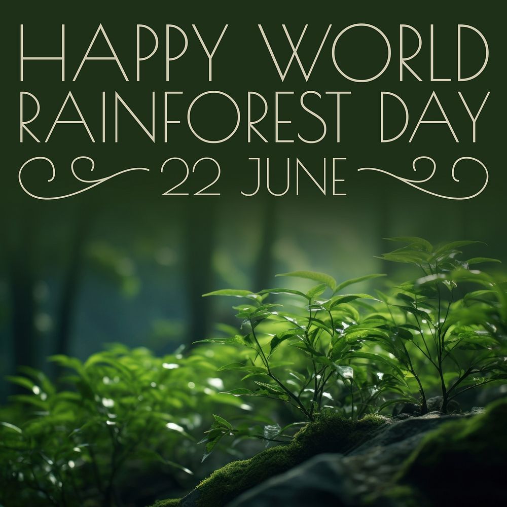 World Rainforest Day Instagram post template