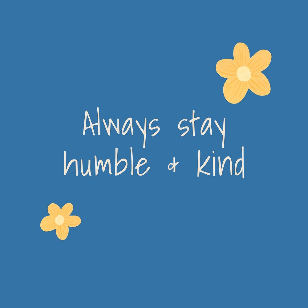 Humble & kind Instagram post template