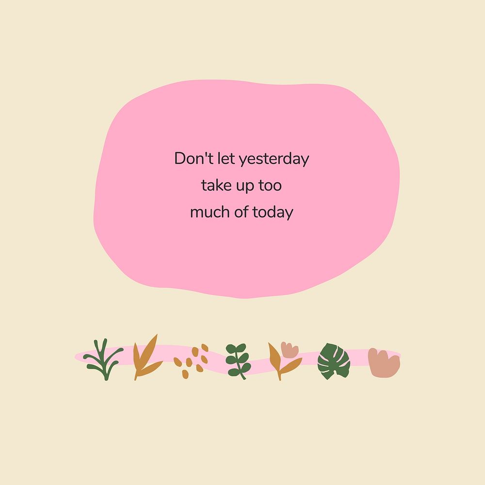 Positive quote Instagram post template