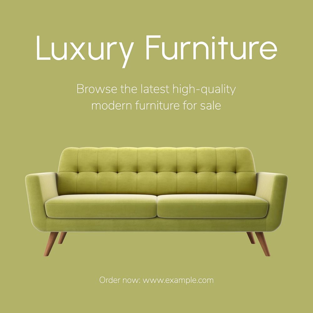 Luxury furniture Instagram post template