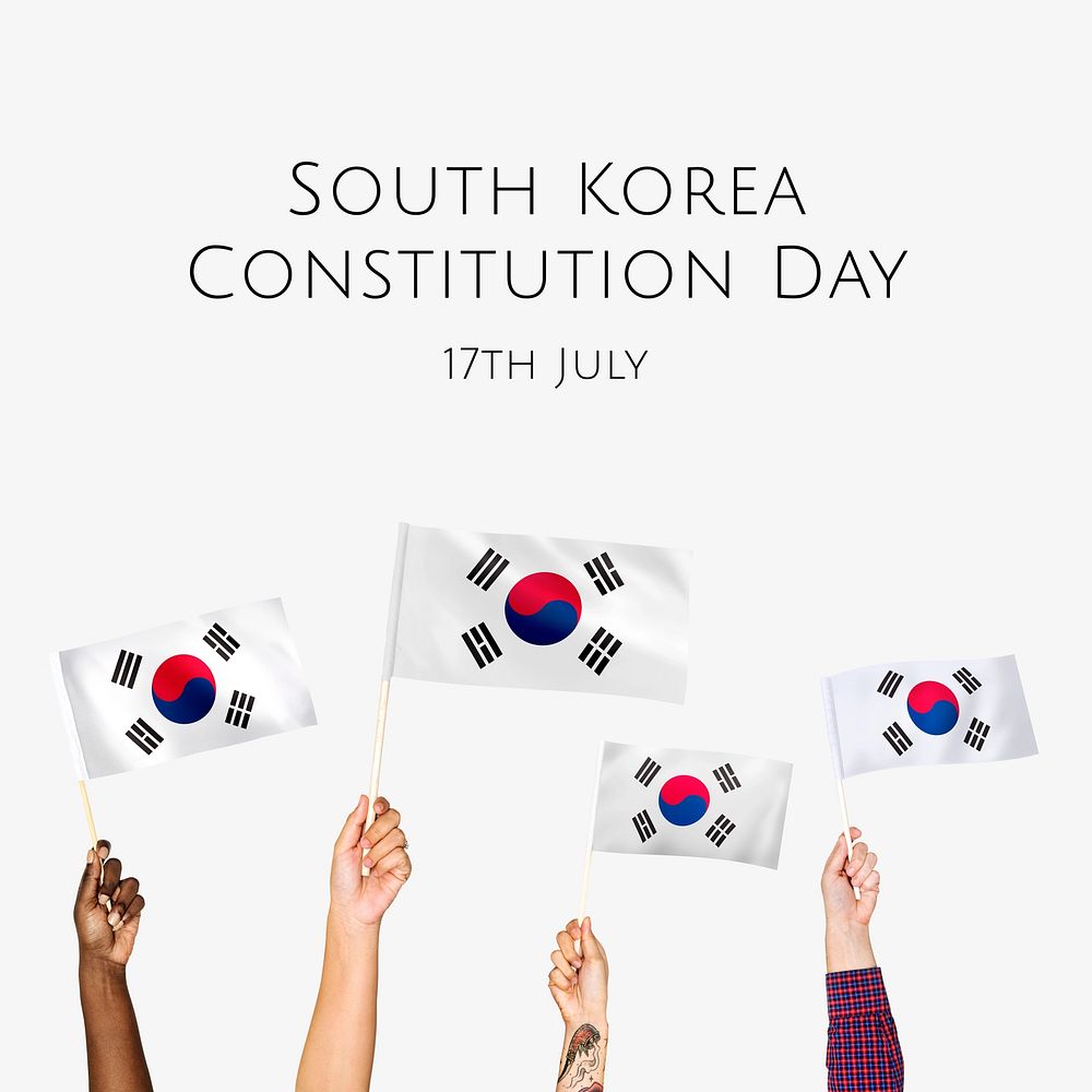 South Korea Constitution Day Instagram post template
