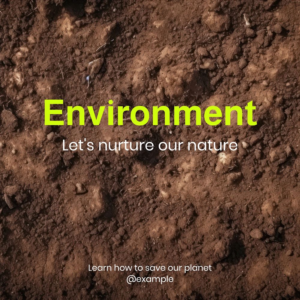 Environment & nature Instagram post template