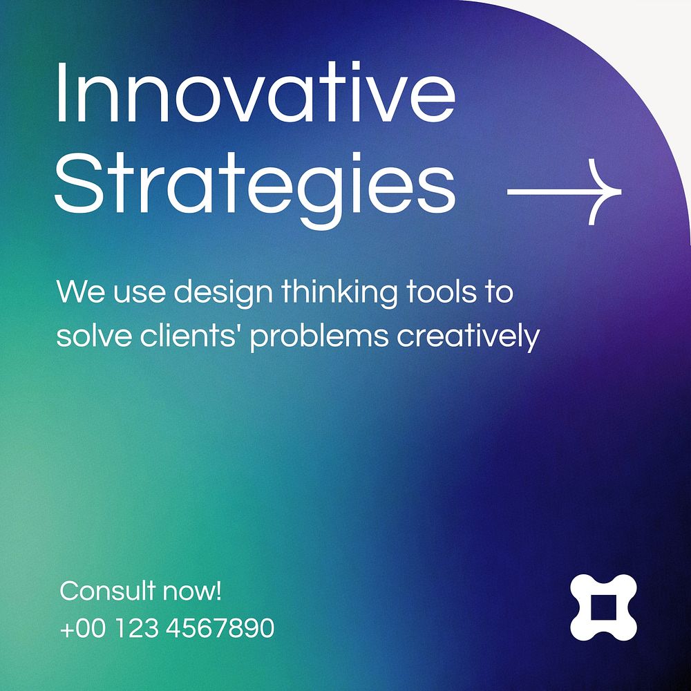 Creative solution consultation Instagram post template