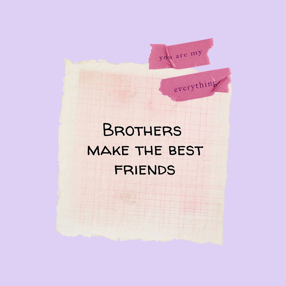 Brother quotes Instagram post template