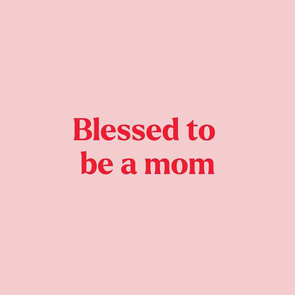 Mom quote Instagram post template