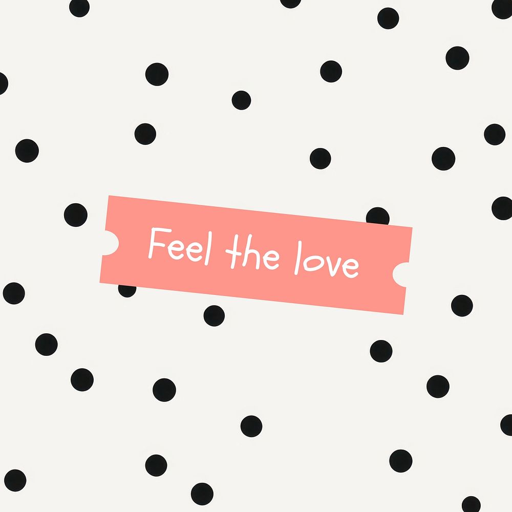 Feel the love Instagram post template