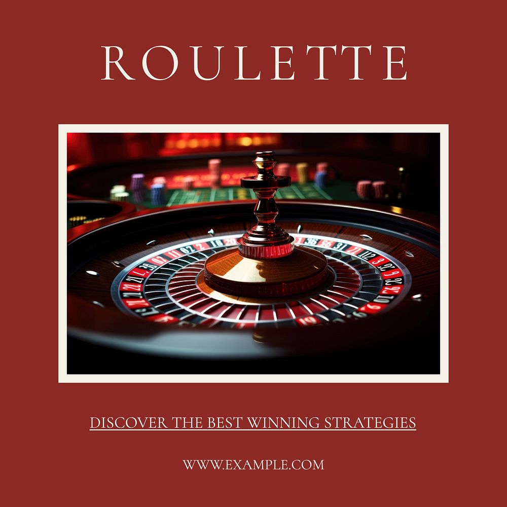 Roulette Instagram post template