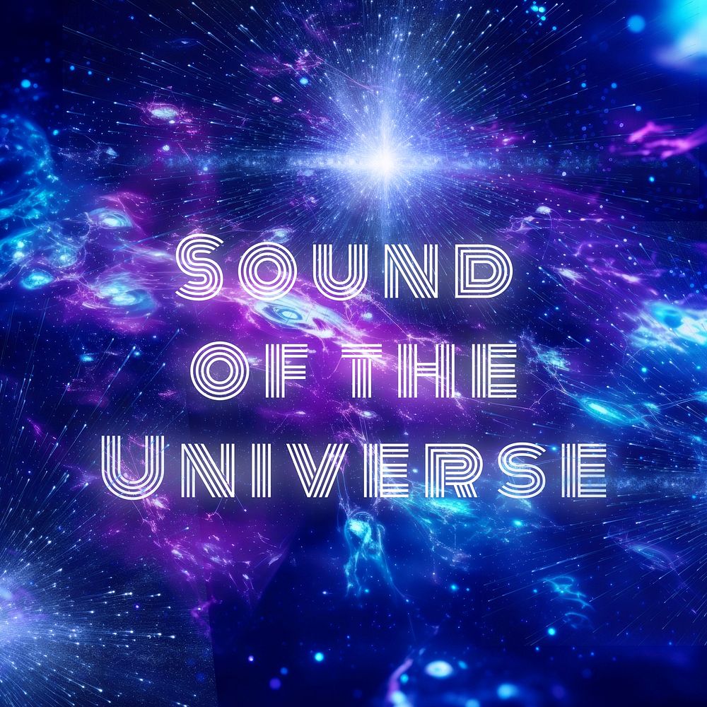 Sound of universe Facebook post template