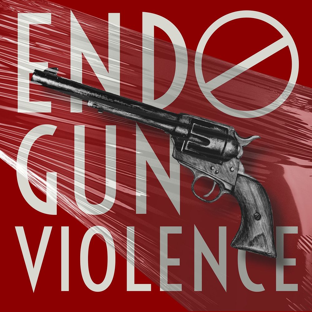 End gun violence Instagram post template