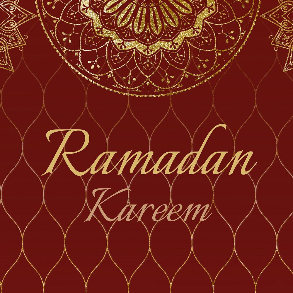Ramadan Kareem Instagram post template Islamic design