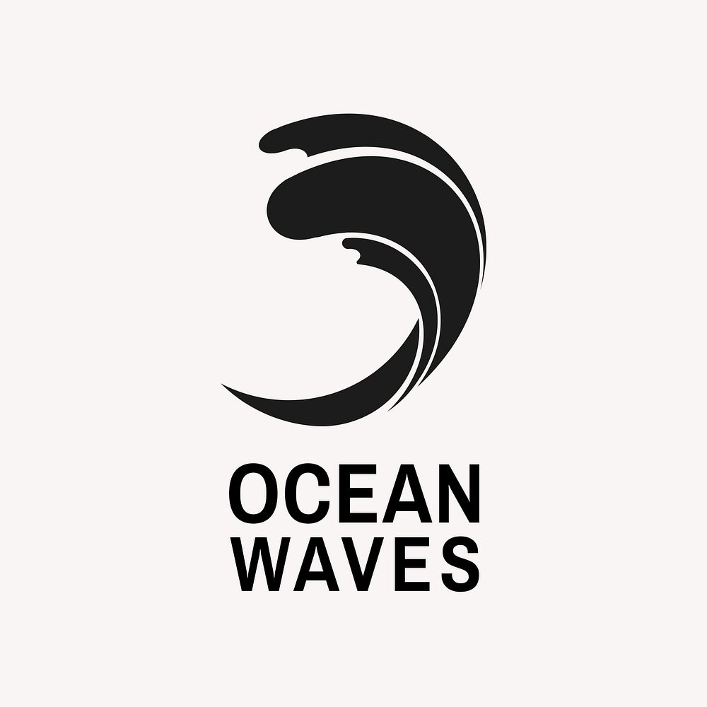 Modern ocean logo template,  business design 