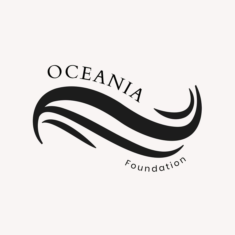 Ocean wave logo template  business   design