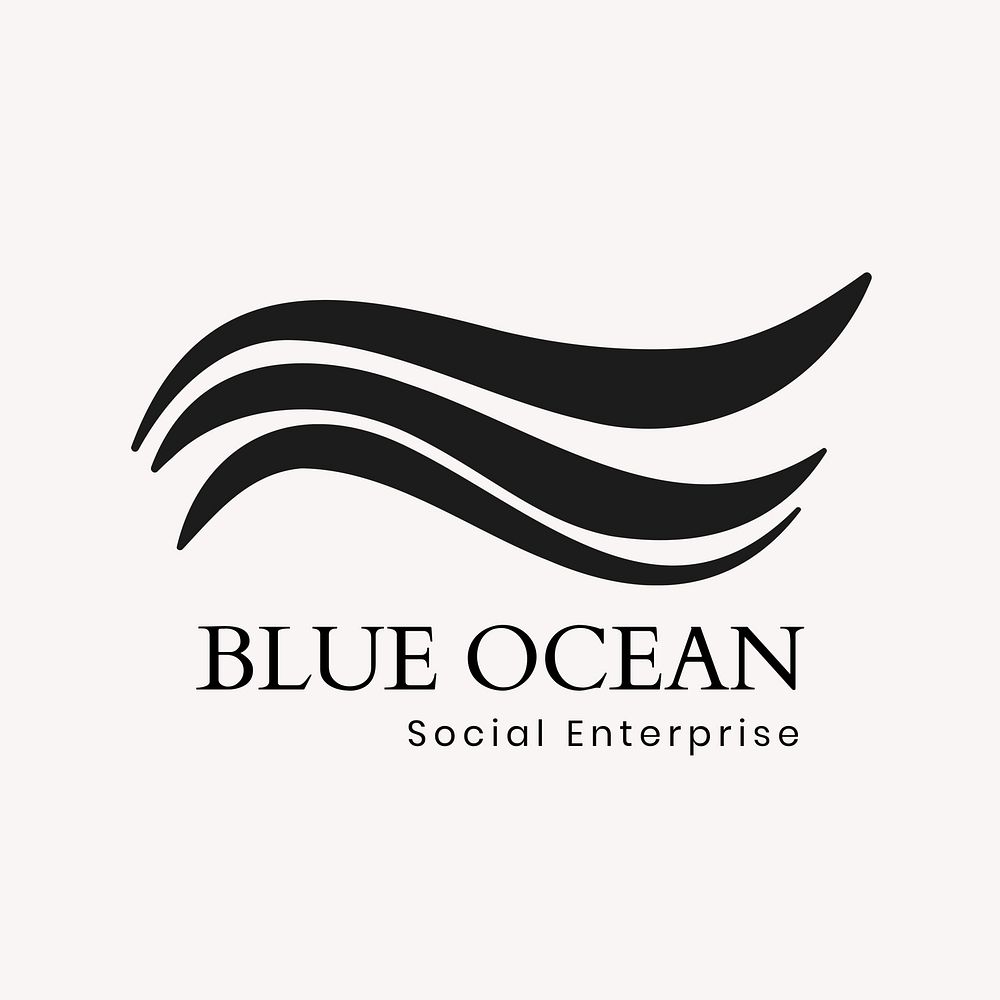 Creative ocean logo template  business   design