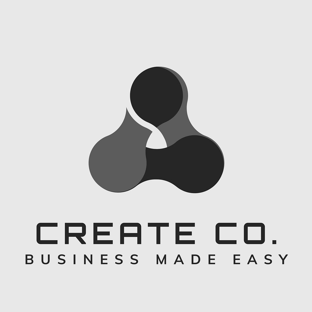 Triangle business logo template modern  design