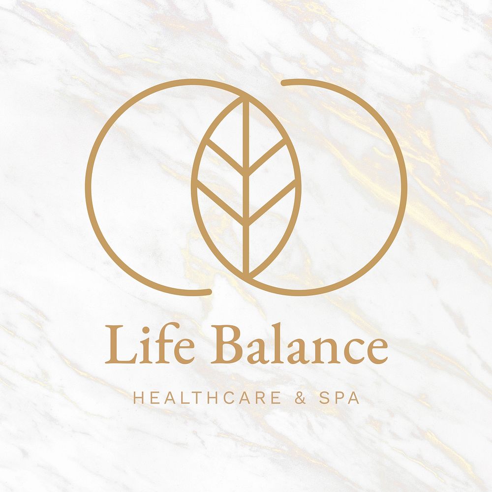 Healthcare & spa center logo template
