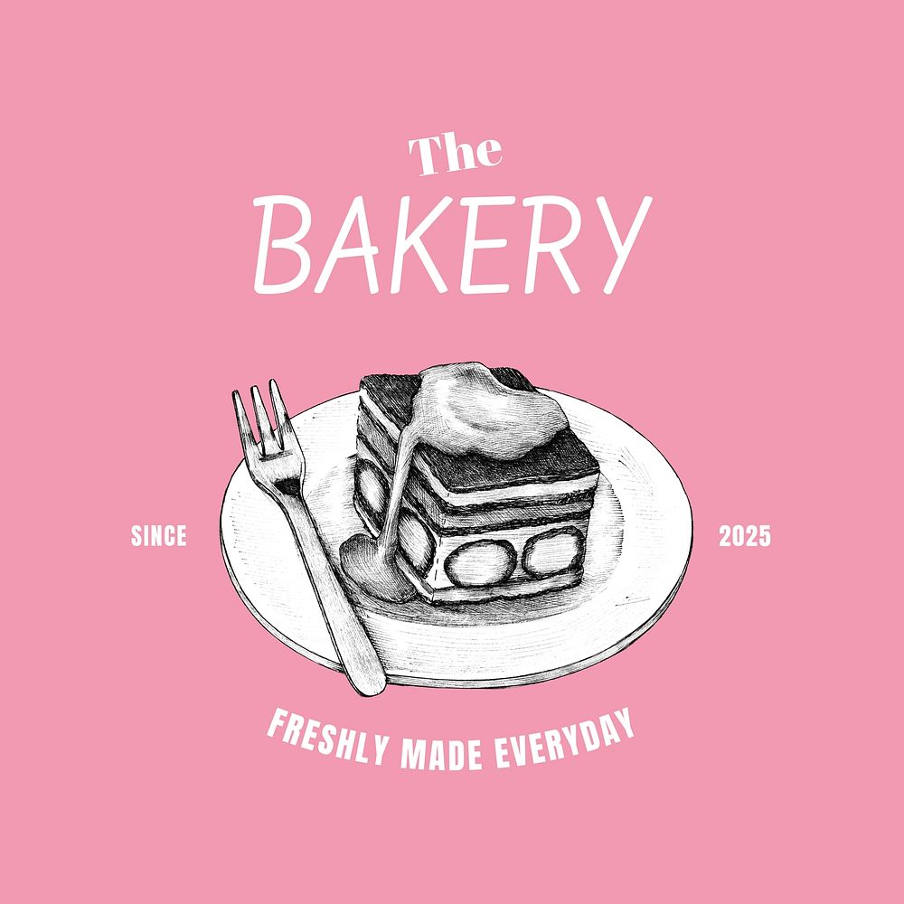 Vintage bakery  logo template   design