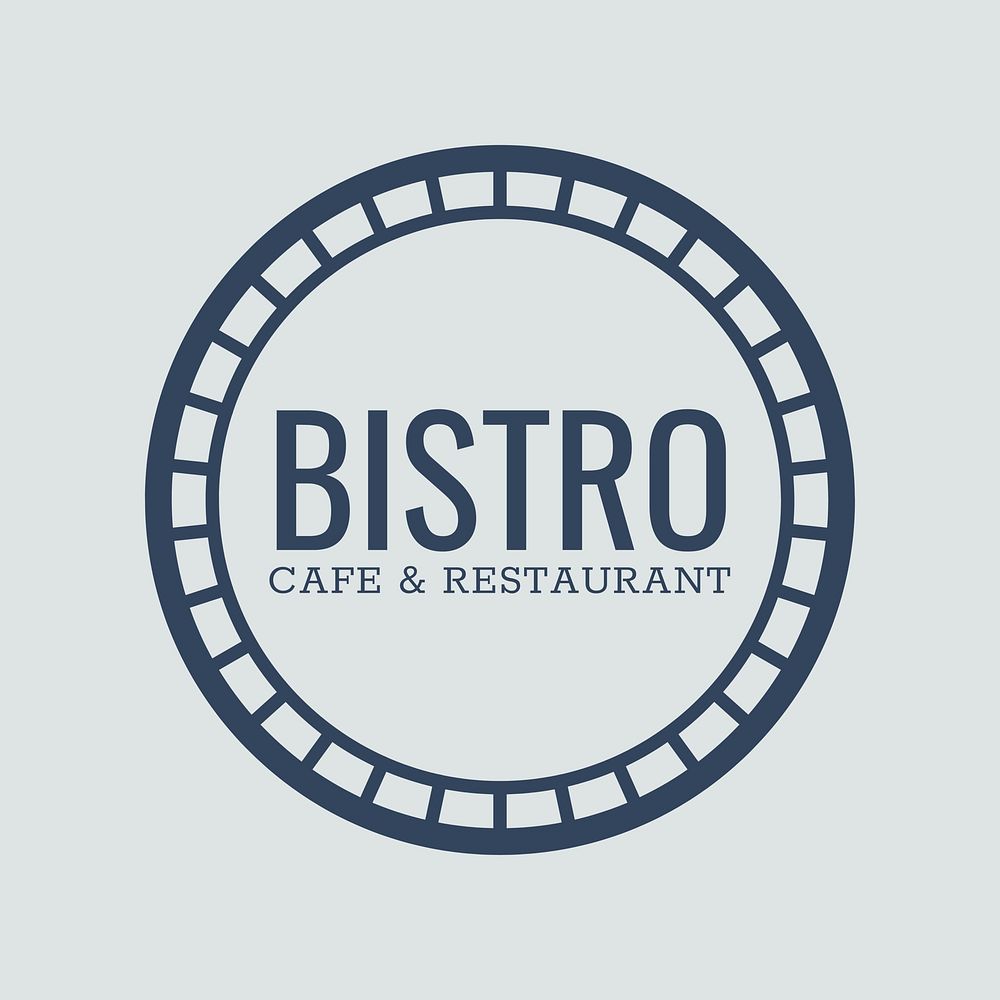 Cafe bistro logo business template  