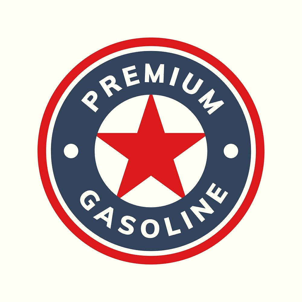 Gas station logo business template  