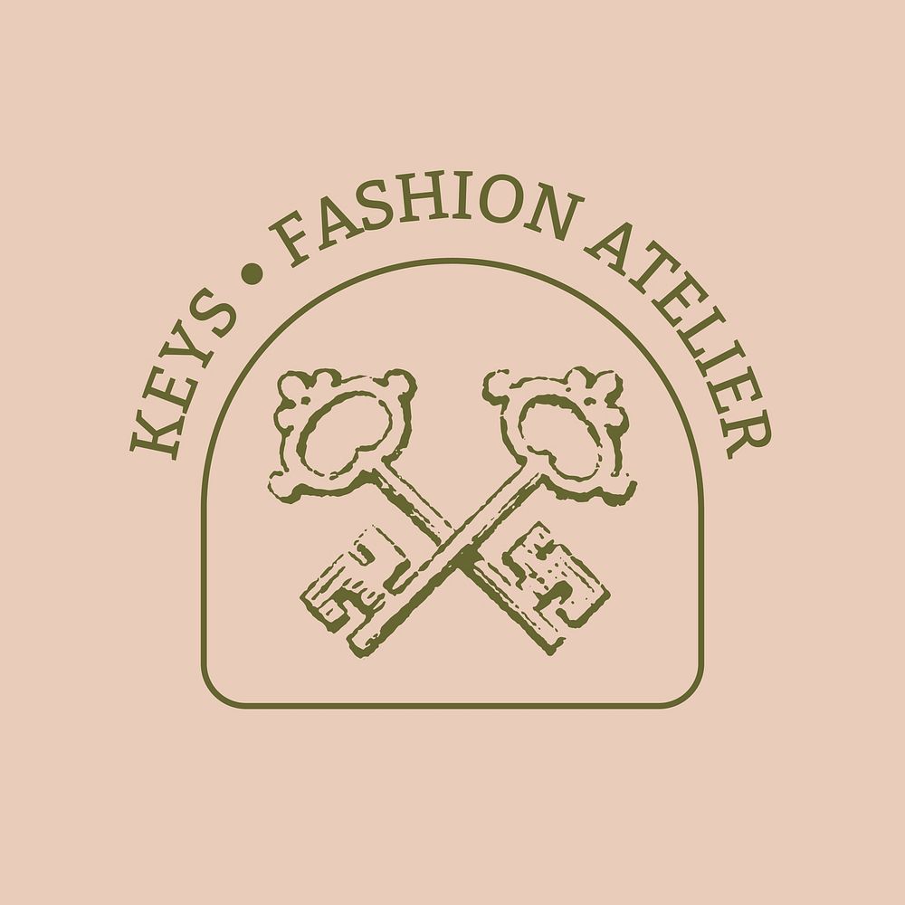Alteration shop logo template pink  