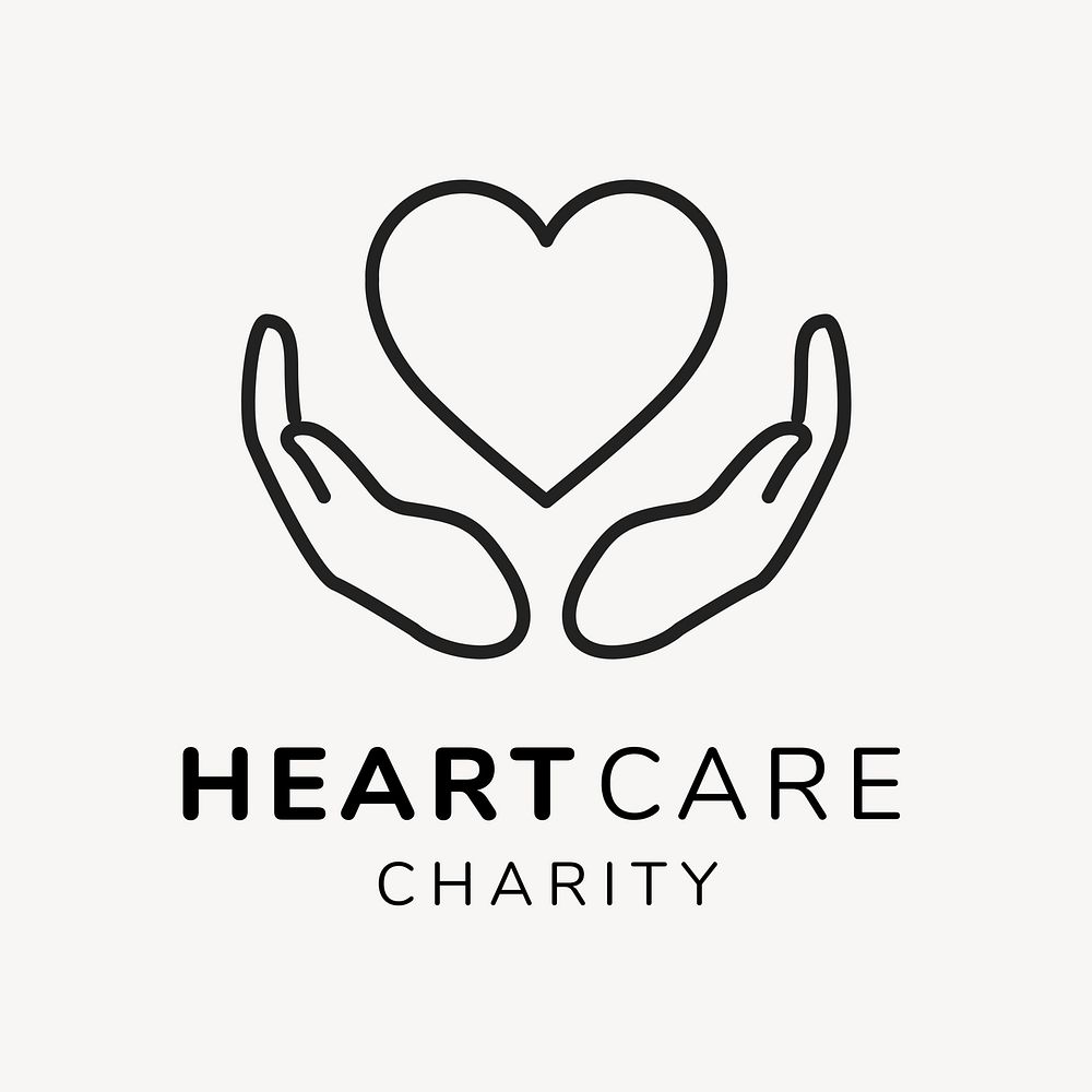 Charity logo template volunteer 