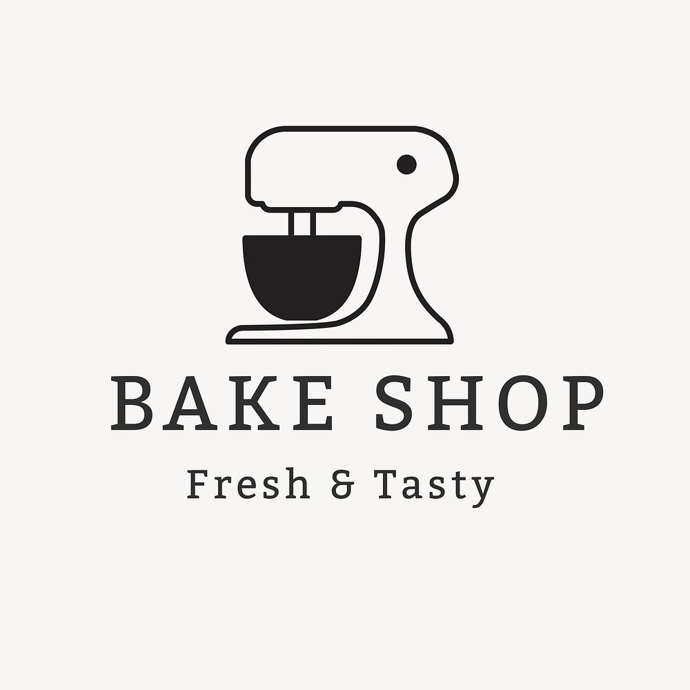 Bakery shop logo template cute   
