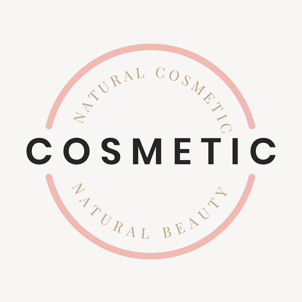 Aesthetic cosmetic logo template modern  