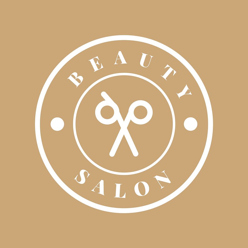 Beauty salon logo template  