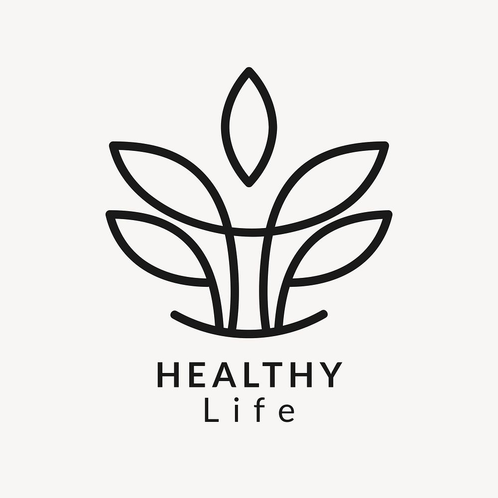 Wellness business logo template  