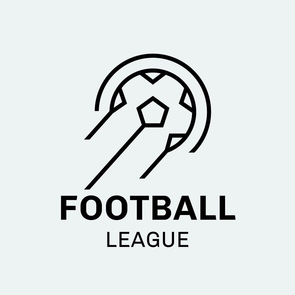 Football logo template sports club business  
