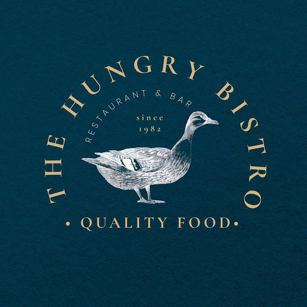 Organic restaurant  logo template