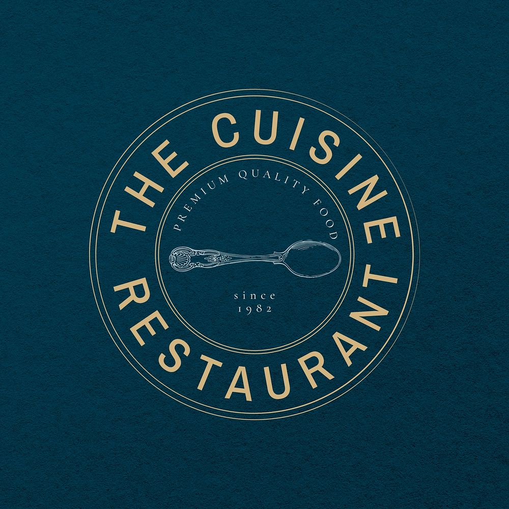 Organic restaurant  logo template
