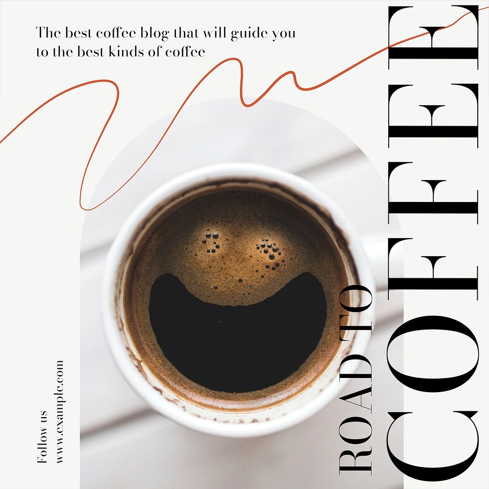 Coffee blog Instagram post template