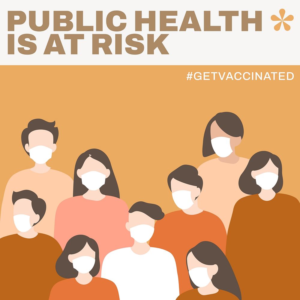 Public health Instagram post template