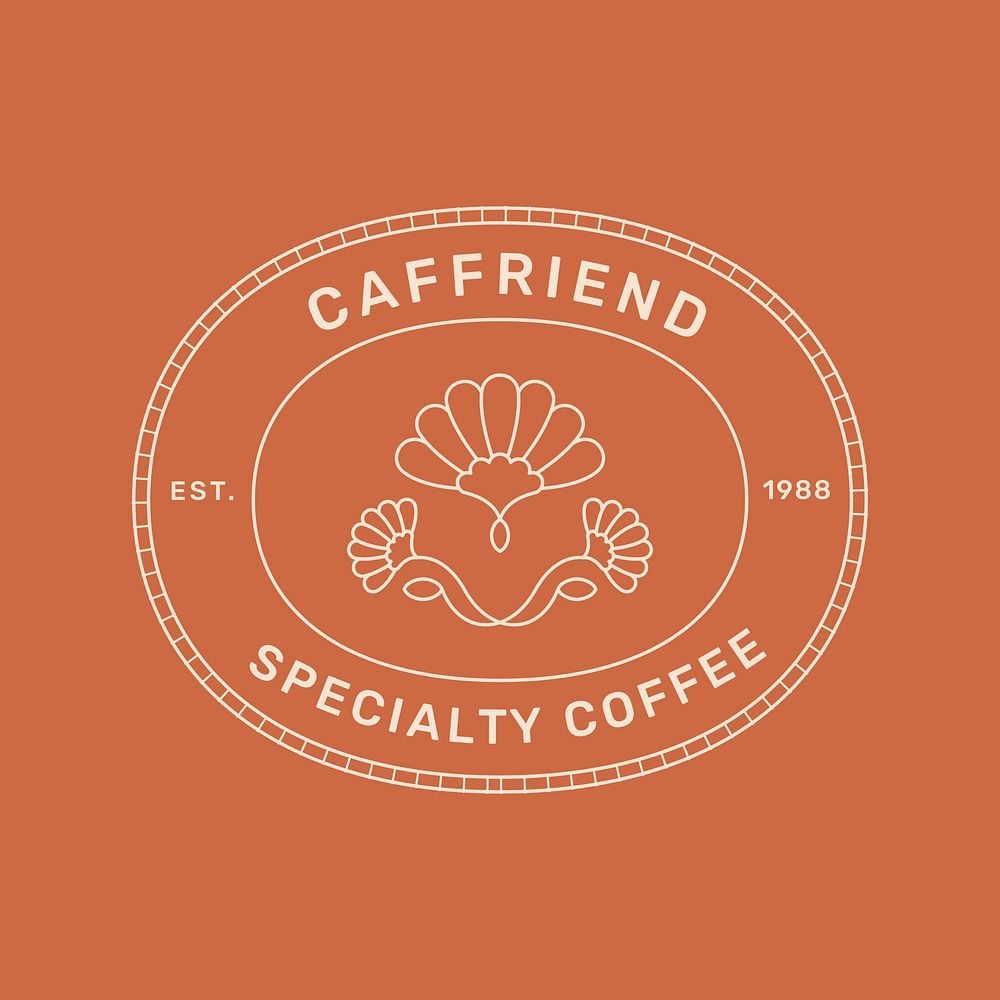 Specialty coffee  logo template minimal line art