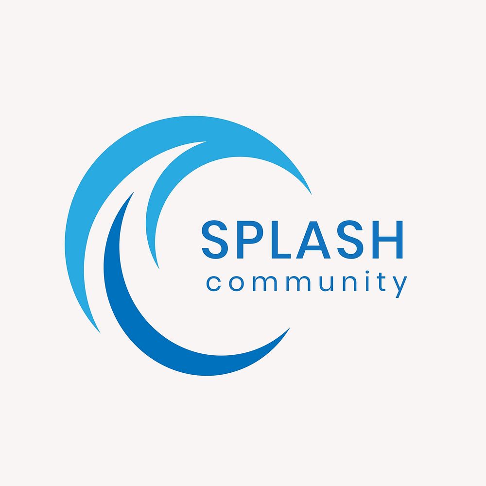 Water splash business logo template professional modern  