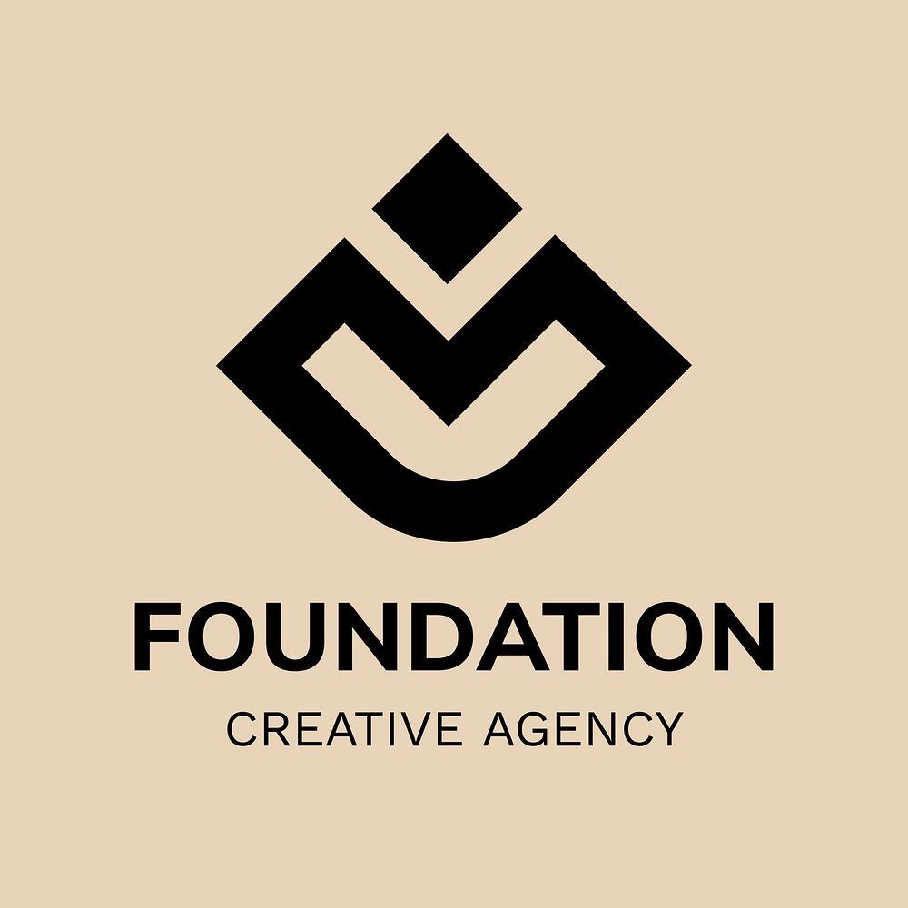 Creative agency business logo template  