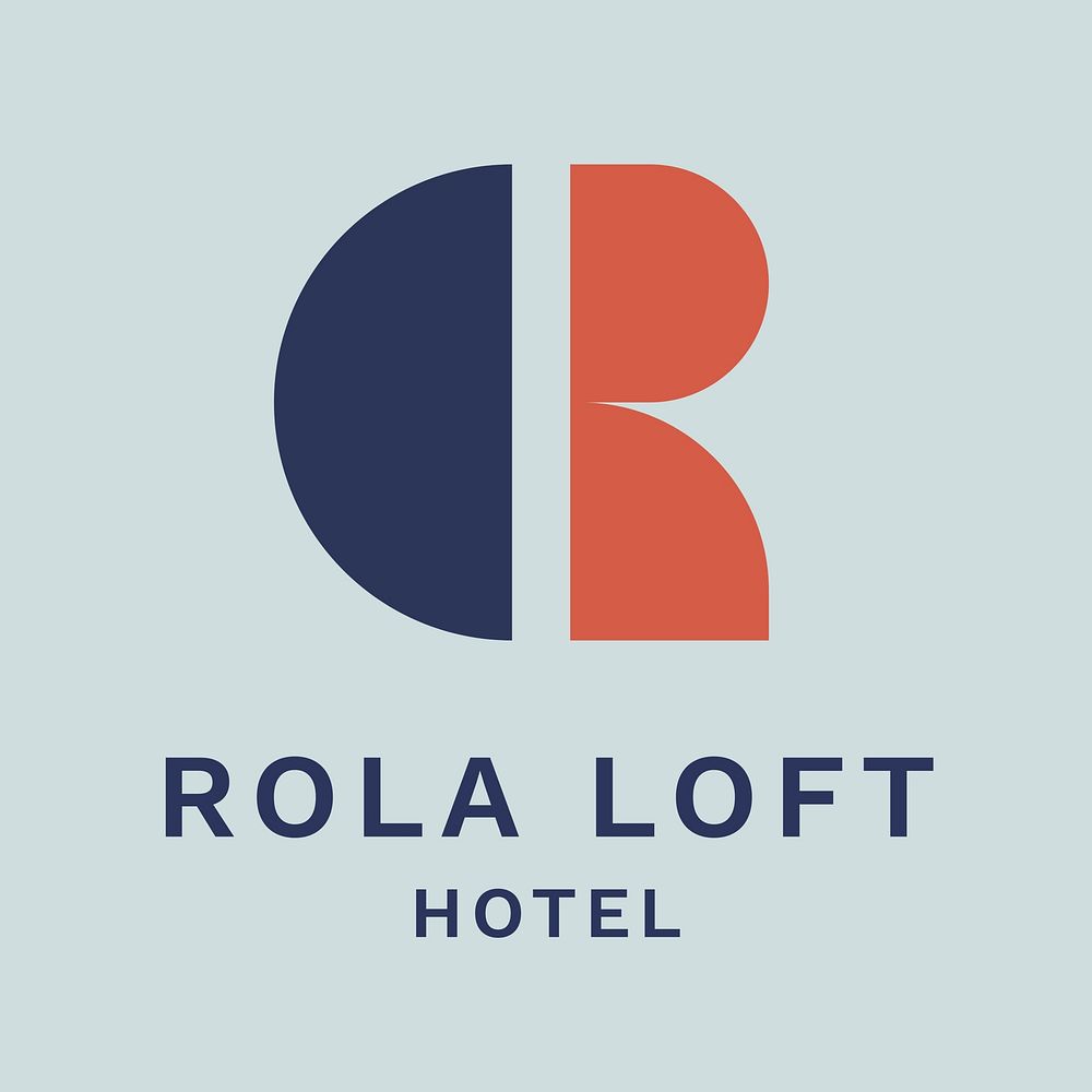 Abstract hotel business logo template  