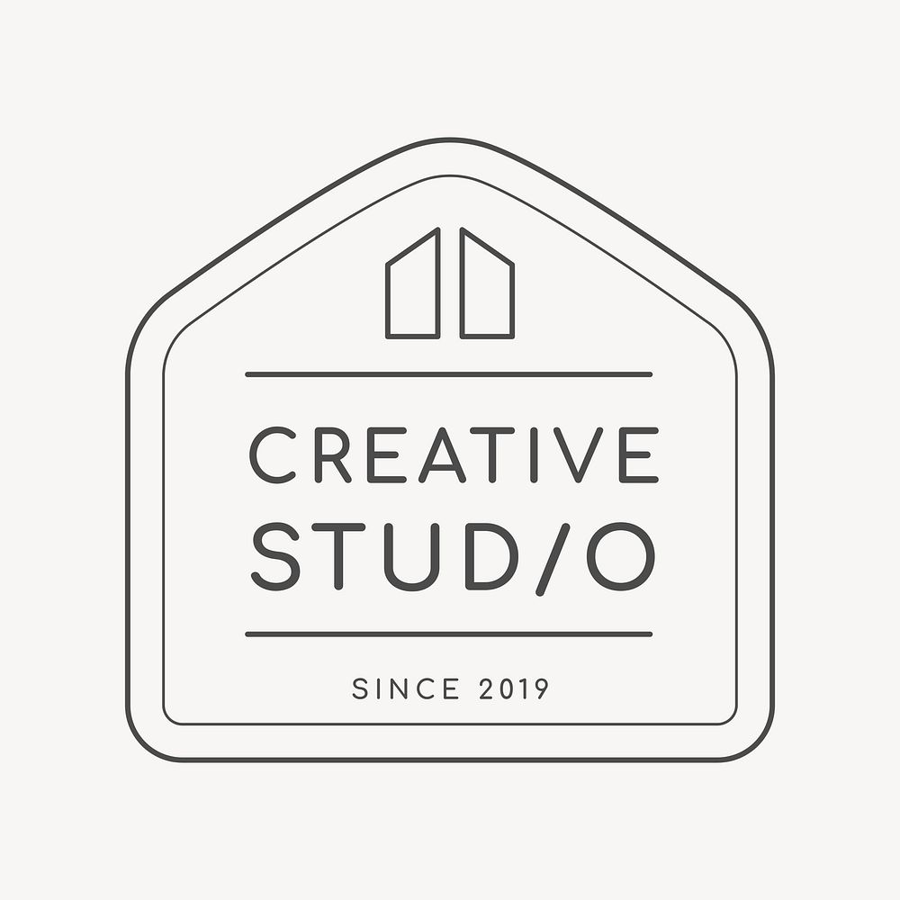 Creative studio business logo template