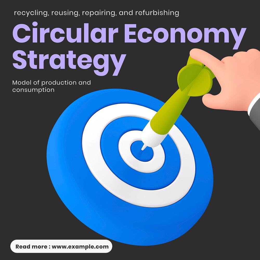 Circular economy Facebook ad template & design