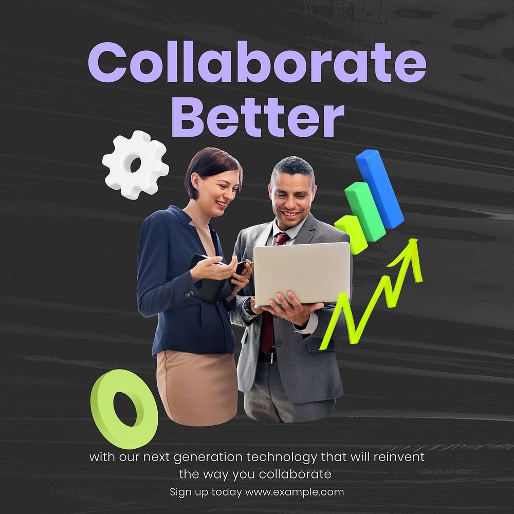 Collaboration tools Facebook ad template & design