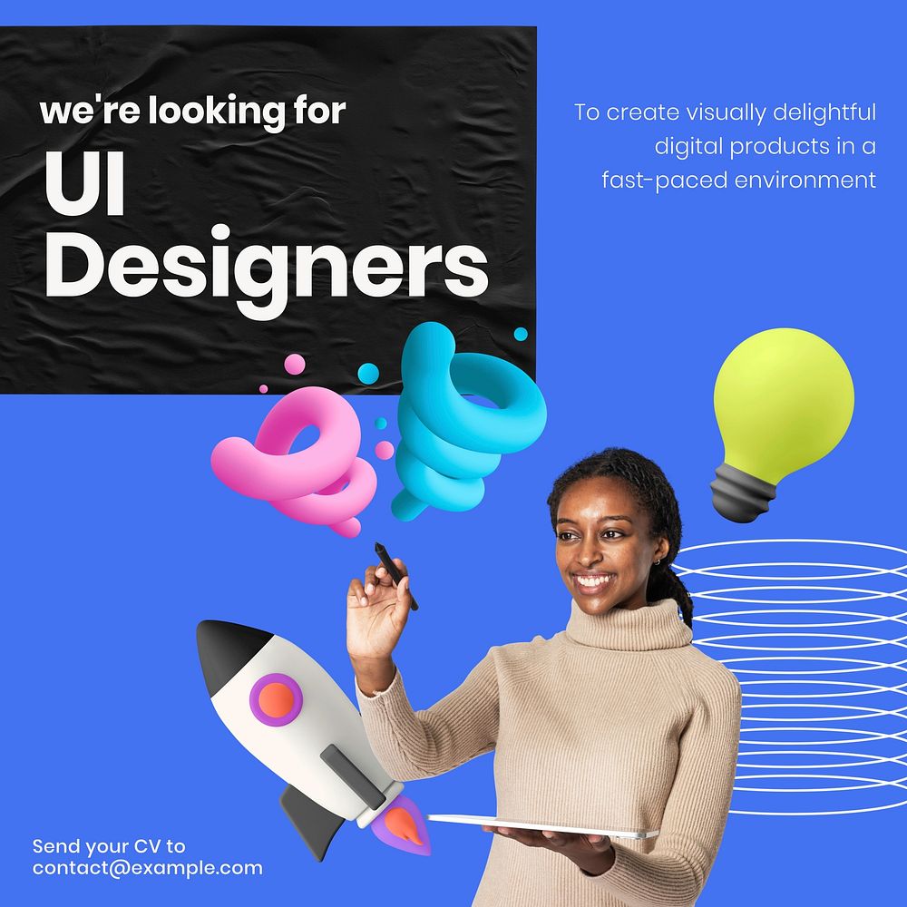 UI designers wanted Facebook ad template