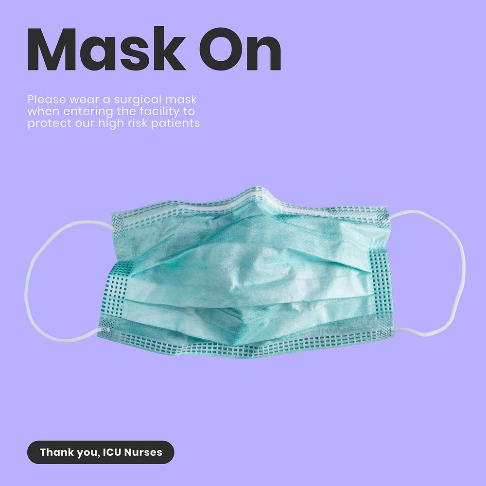 Mask on Facebook ad template