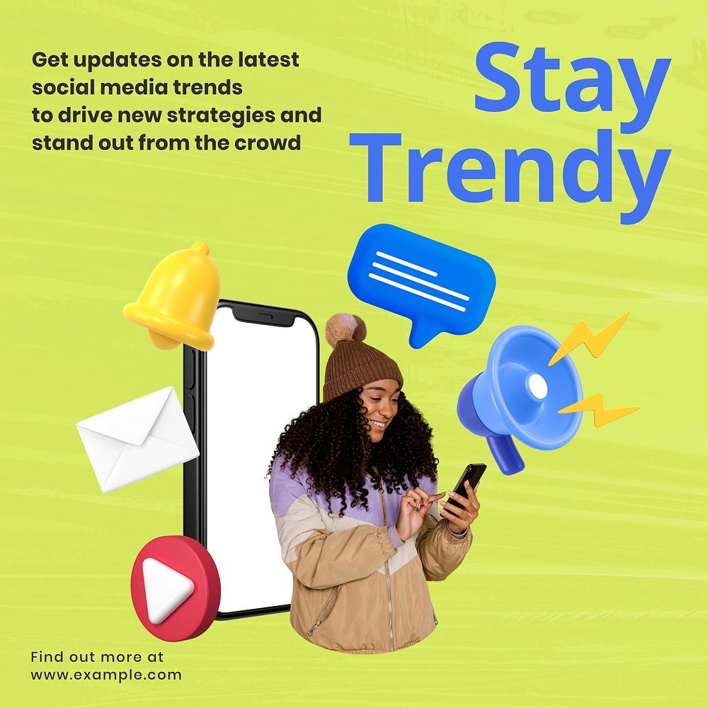 Stay trendy Facebook ad template