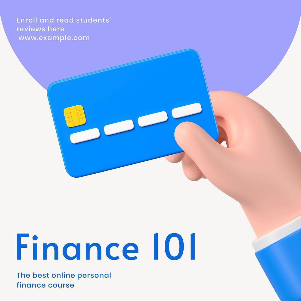 Finance 101 Facebook ad template & design