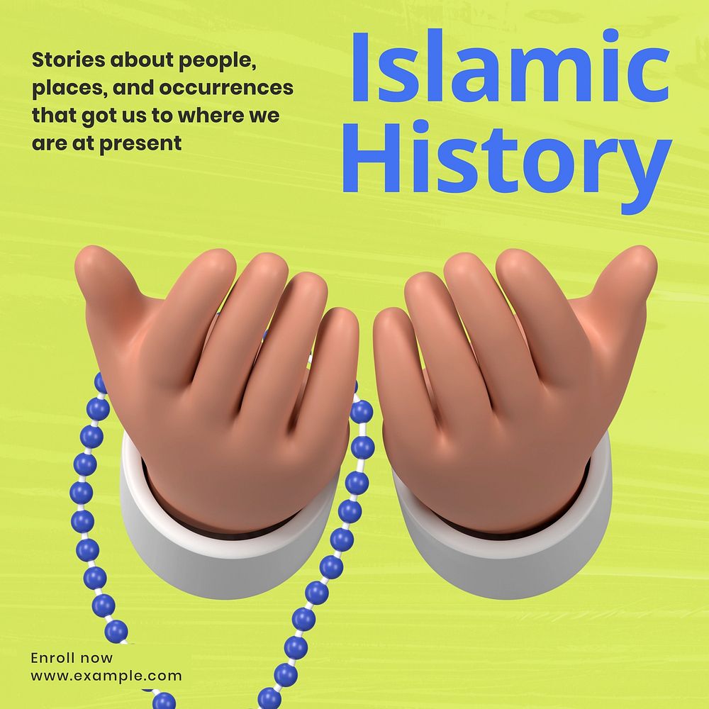 Islamic history Facebook ad template & design