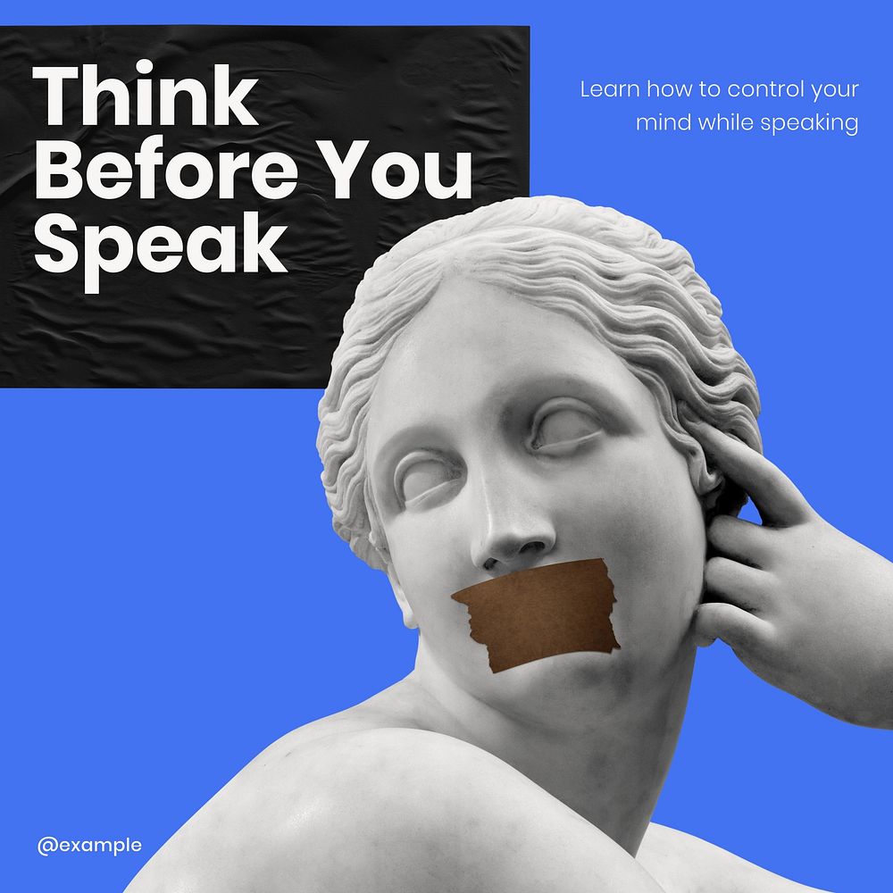 Speaking tips Facebook ad template & design