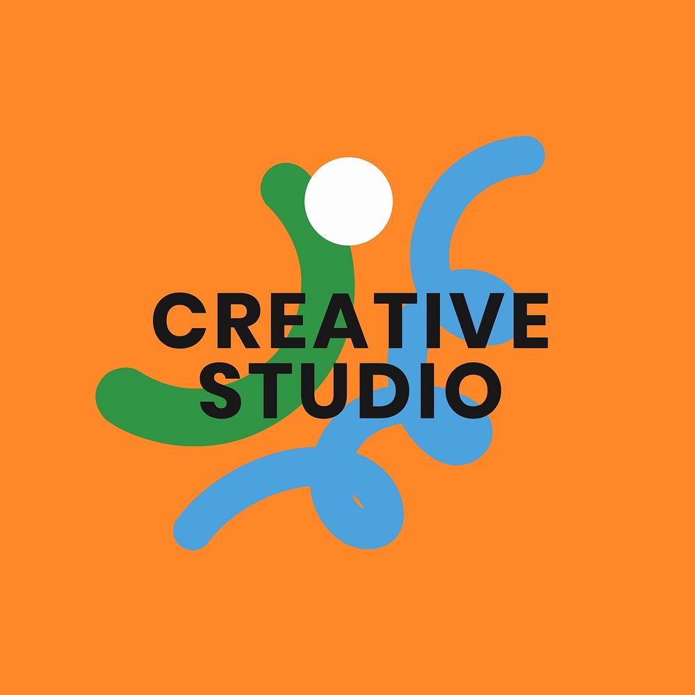 Creative studio logo template  badge 