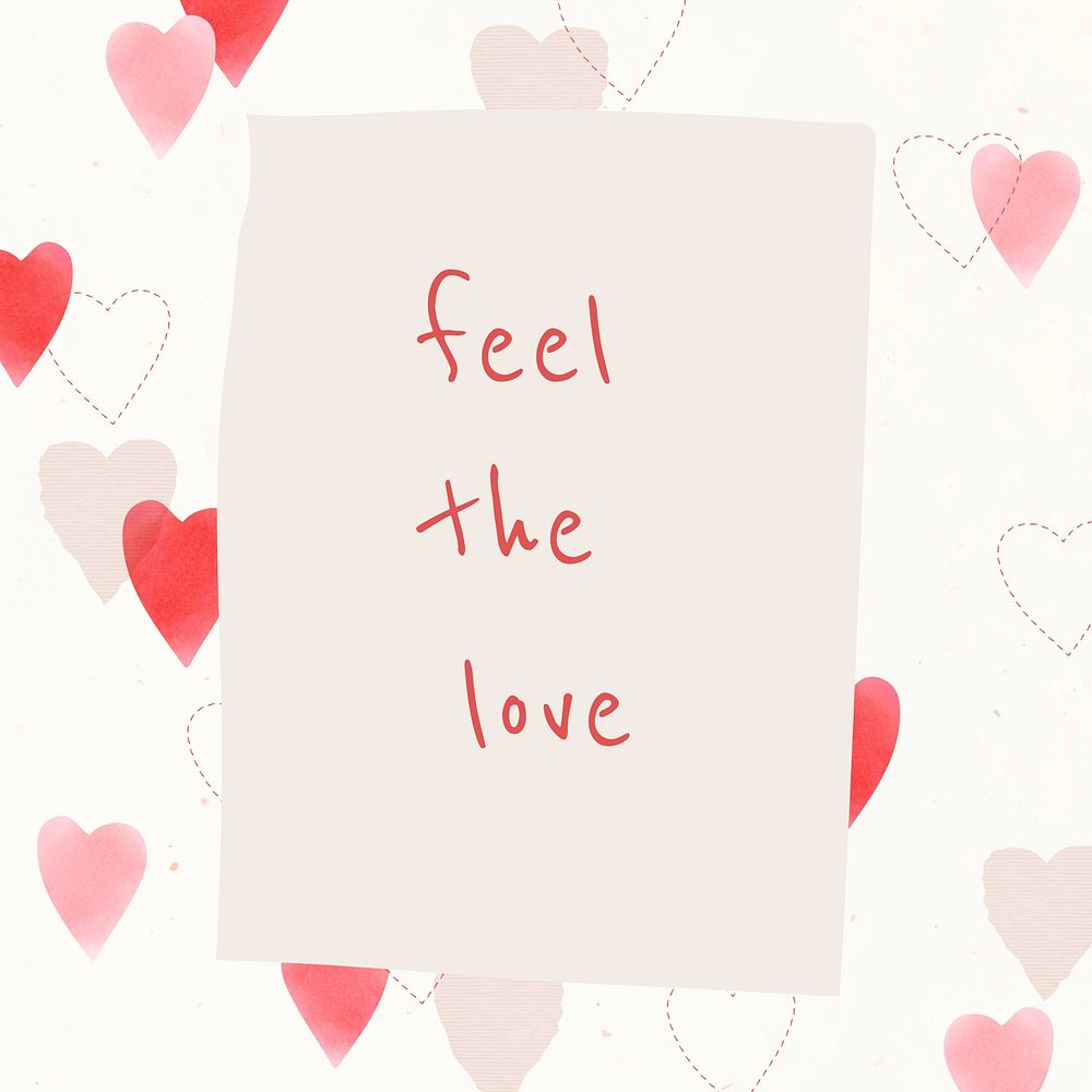Love Instagram post template Valentine's design