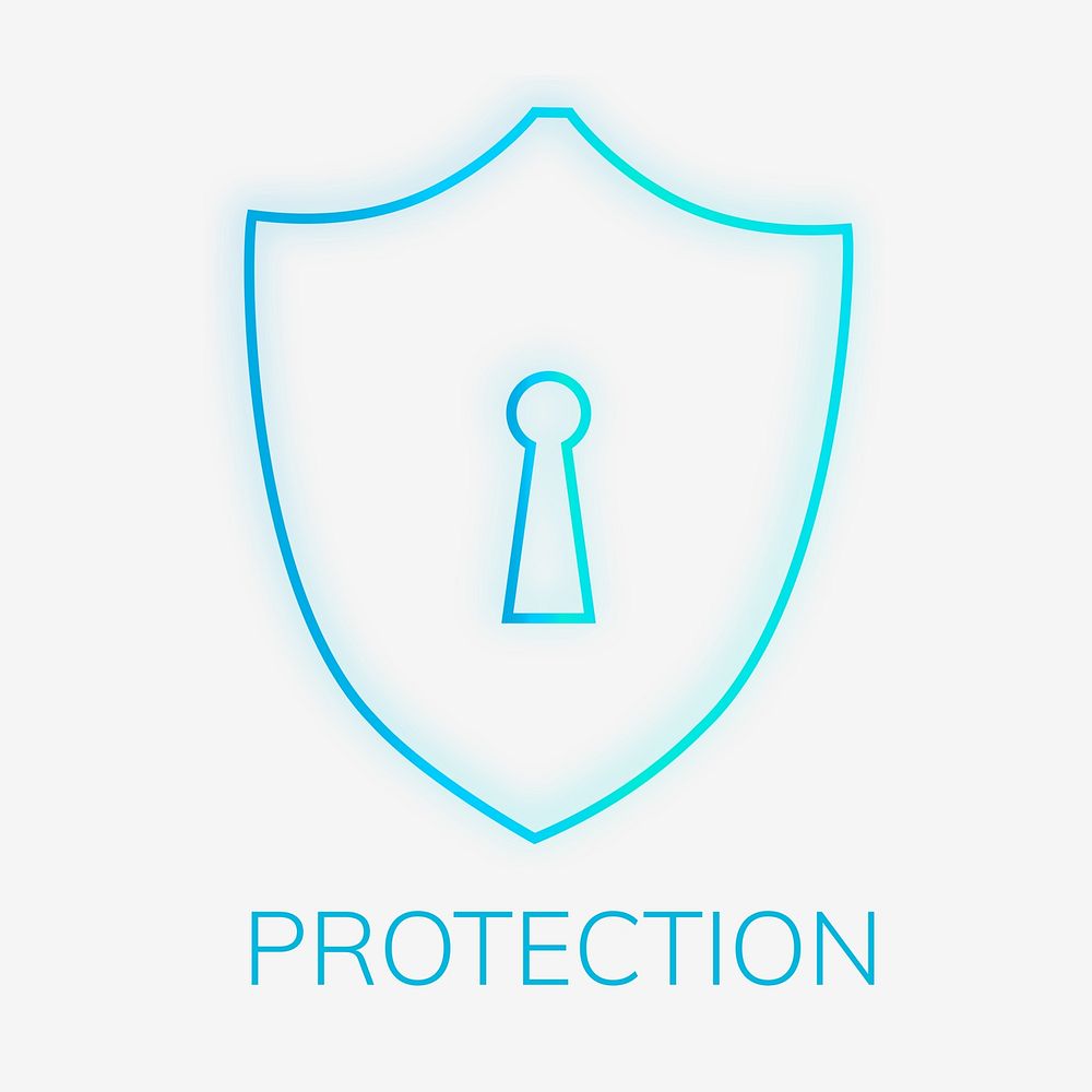 Shield logo template  cyber security